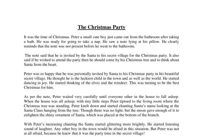 Write 500 Words Children Story Short Story