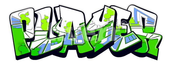 design your name in graffiti font with color fill
