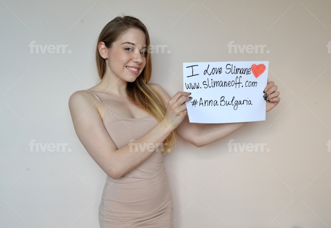 Take An Hd Picture Holding Your Sign Fiverr