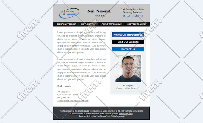 Design A Mailchimp Email Template Fiverr Design A Mailchimp Email Template Fiverr