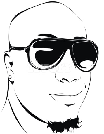 turn your photo into black and white line art vecto