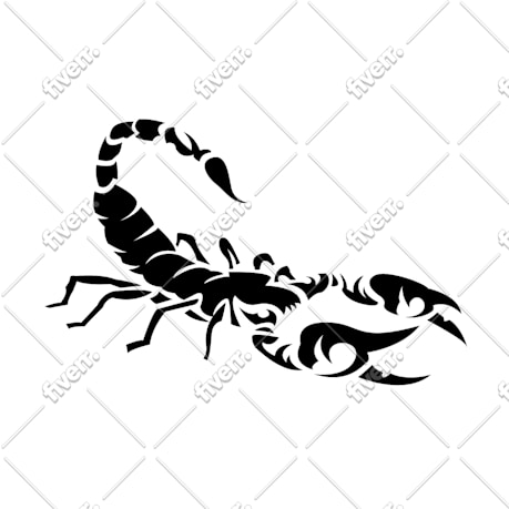 design a tribal style animal tattoo drawing