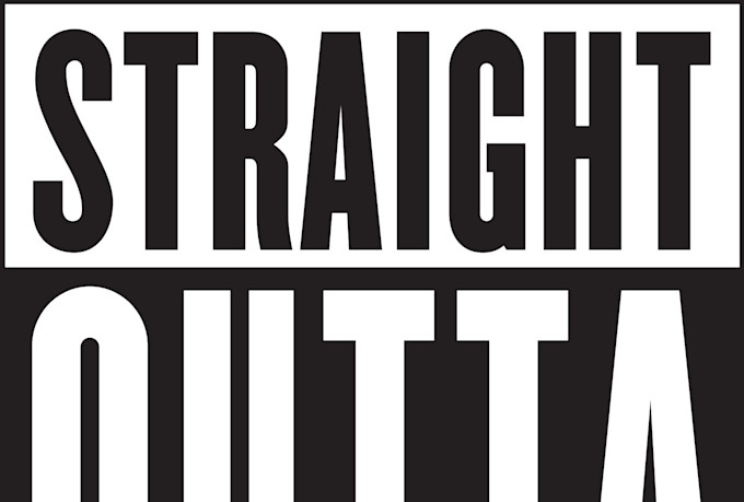 vector 8 logo crazy customized Outta a image create Straight vector Compton
