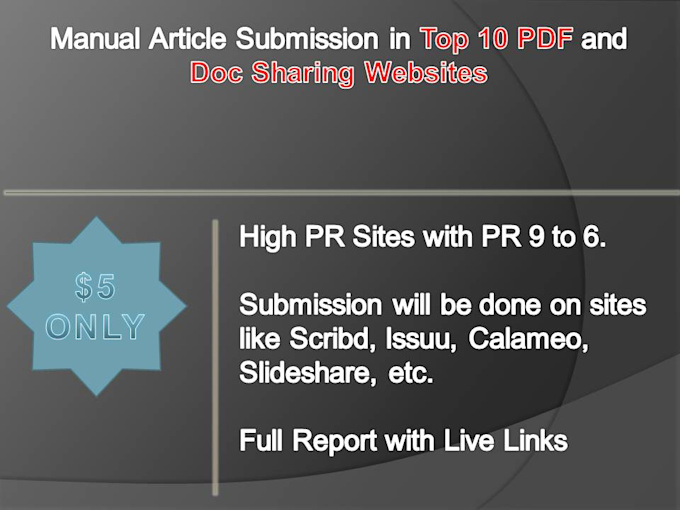 top ten article submission sites