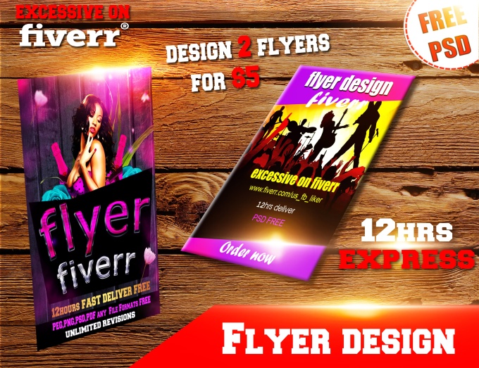 I will design 2 PROFESSIONAL Poster , brochure , flyer for $5