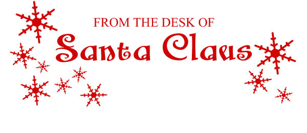 email you a digital file Santa Claus letterhead