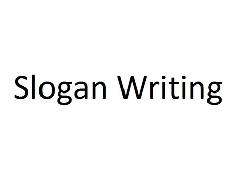 write a brilliant entry for a slogan writing compet