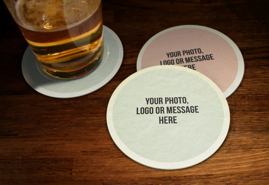 Download put anything on either of these Beer Mat Coaster de