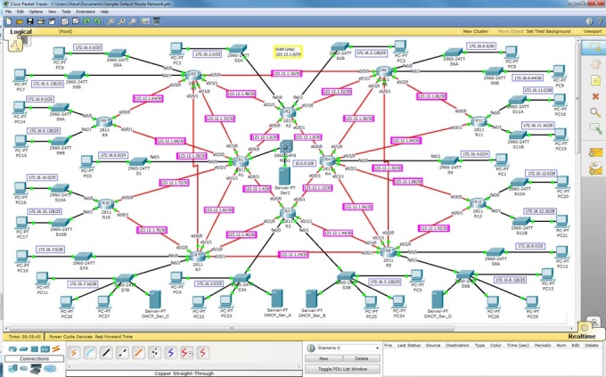 examples python packet tracer cisco