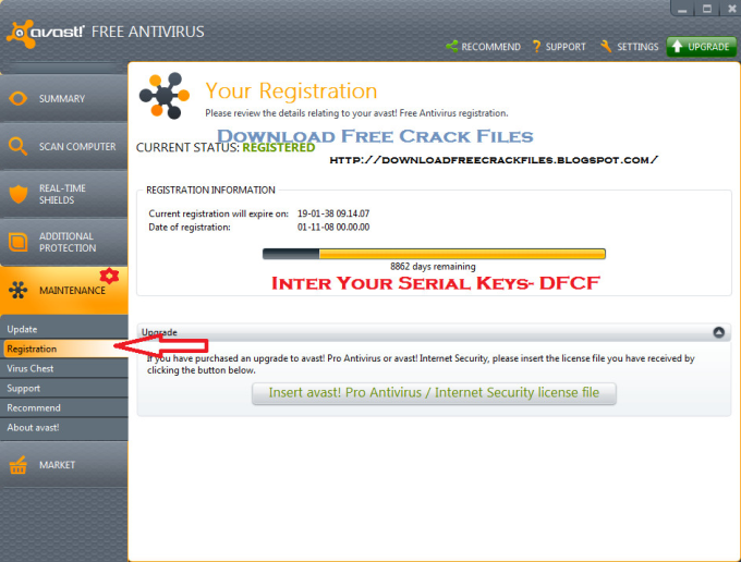 Avast antivirus free key