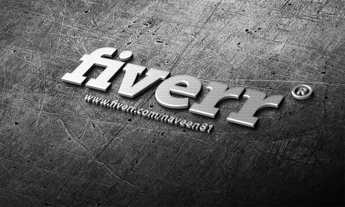 fiverr mockup 3d photo mockup Fiverr steel realistic 3d make LOGO fiverr mockup 3d photo mockup Fiverr steel realistic 3d make LOGO