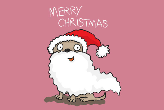 draw a cute and funny Christmas card | Fiverr