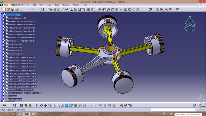 create 3D models on Catia V5 from 2D drawings