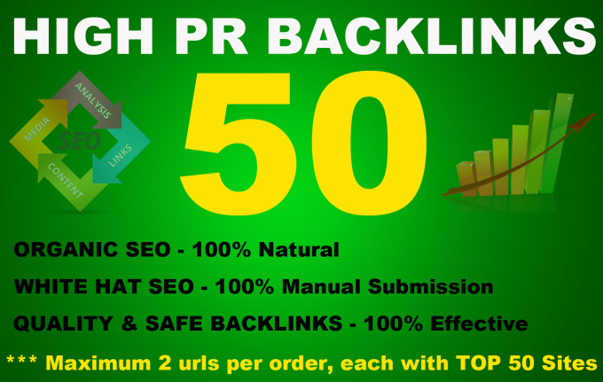 do 50 High PR Backlinks from PR9 to PR3 Seo Online Marketing