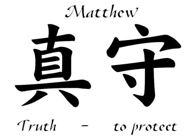 How to write matthew in japanese
