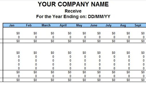 monthly income statement template excel