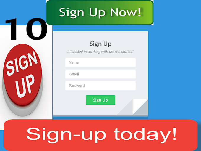 do 10 sign up on your website 24 hours