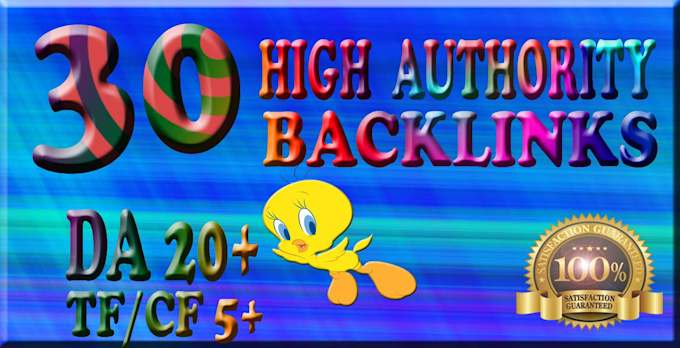 provide 30 high da tf cf backlinks