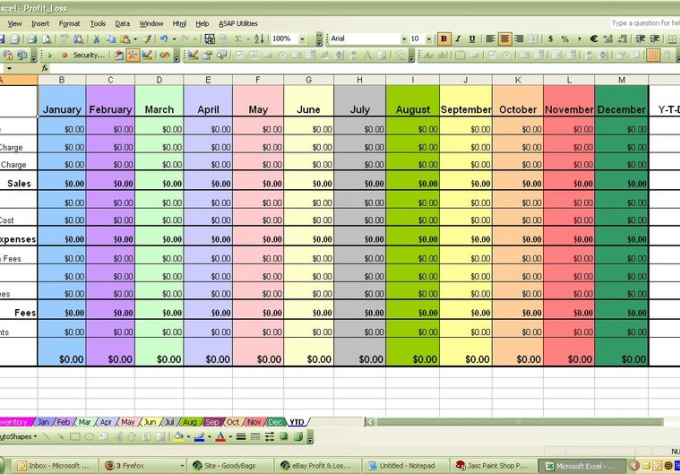 expense sheet for business