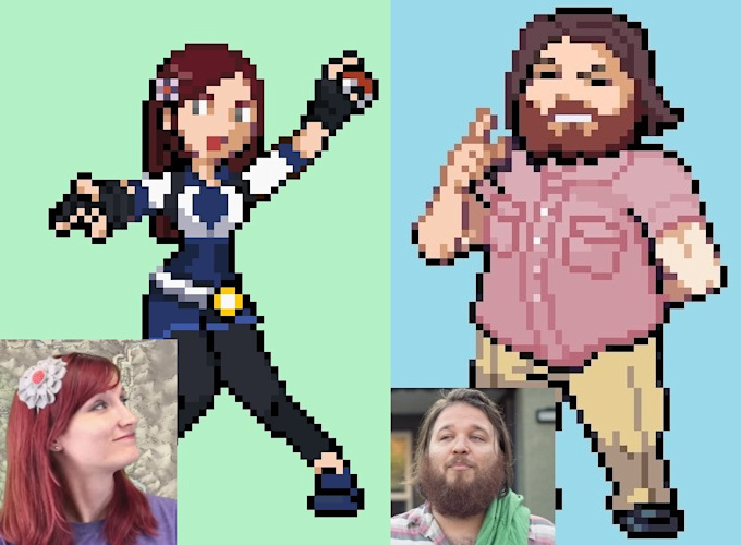 design a Pokemon trainer sprite based on your face