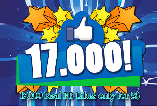 Give You Real Fb 17000 Likes And 7000 Followers In