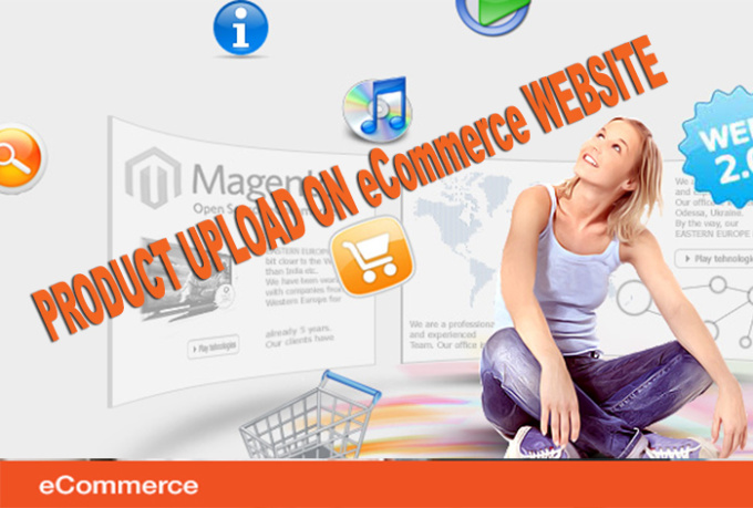 upload product information and images on your eCommerce store