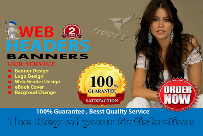 create a website header for your business