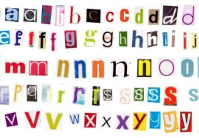 write your message ransom letter style using magazine cutout letters an