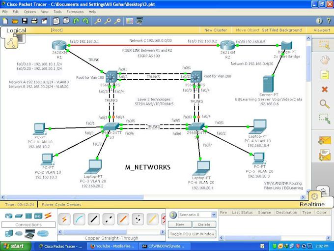 do Packet Tracer activities | Fiverr