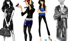 draw a fashion sketch in your favorite outfit - fiverr